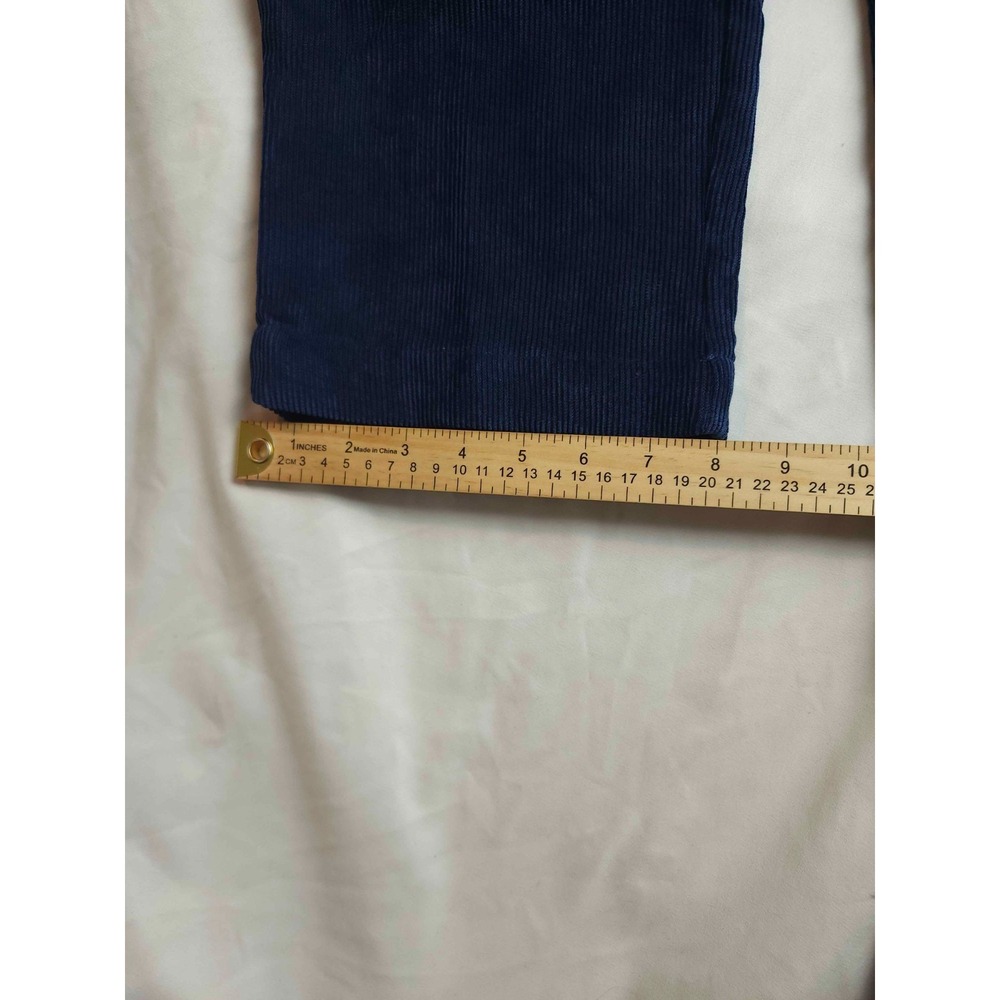 Woman Within Pants Womens Size 18W Navy Blue Corduroy Straight Ankle Casual - Picture 2 of 6